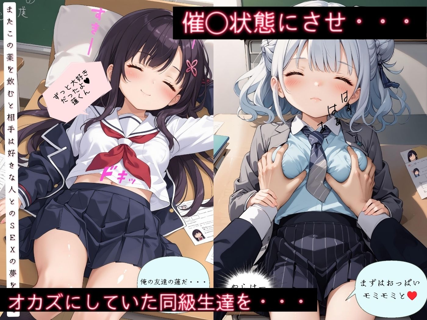 サンプル画像2:毎日のおかず！可愛い同級生を昏●レ●プ！【4Kストーリー付き】(High Quality boy) [d_468622]