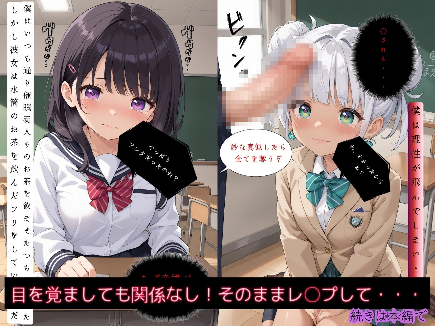 サンプル画像4:毎日のおかず！可愛い同級生を昏●レ●プ！【4Kストーリー付き】(High Quality boy) [d_468622]