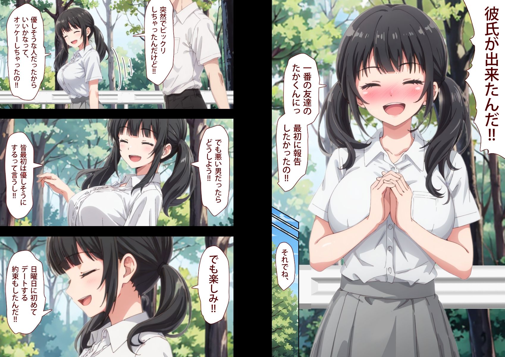 サンプル画像4:BSSR/僕が先に好きだったんだから、他の男に盗られるくらいなら僕がレ●プする。(秋のコンパニオン) [d_469014]