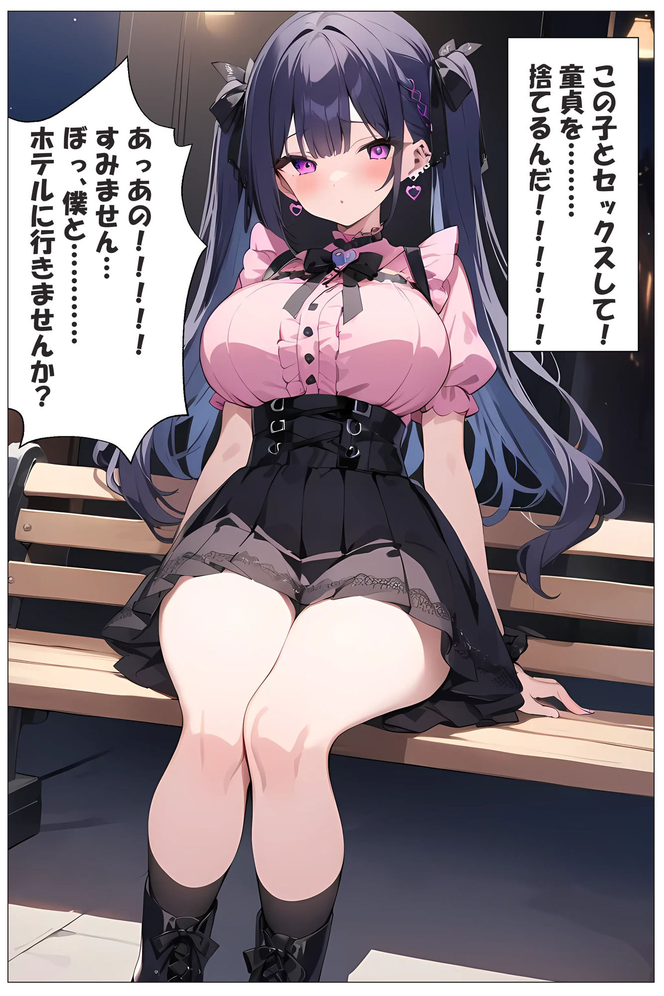 サンプル画像2:地雷系女子をかって童貞を捨てた話(ももぞの亭) [d_469417]