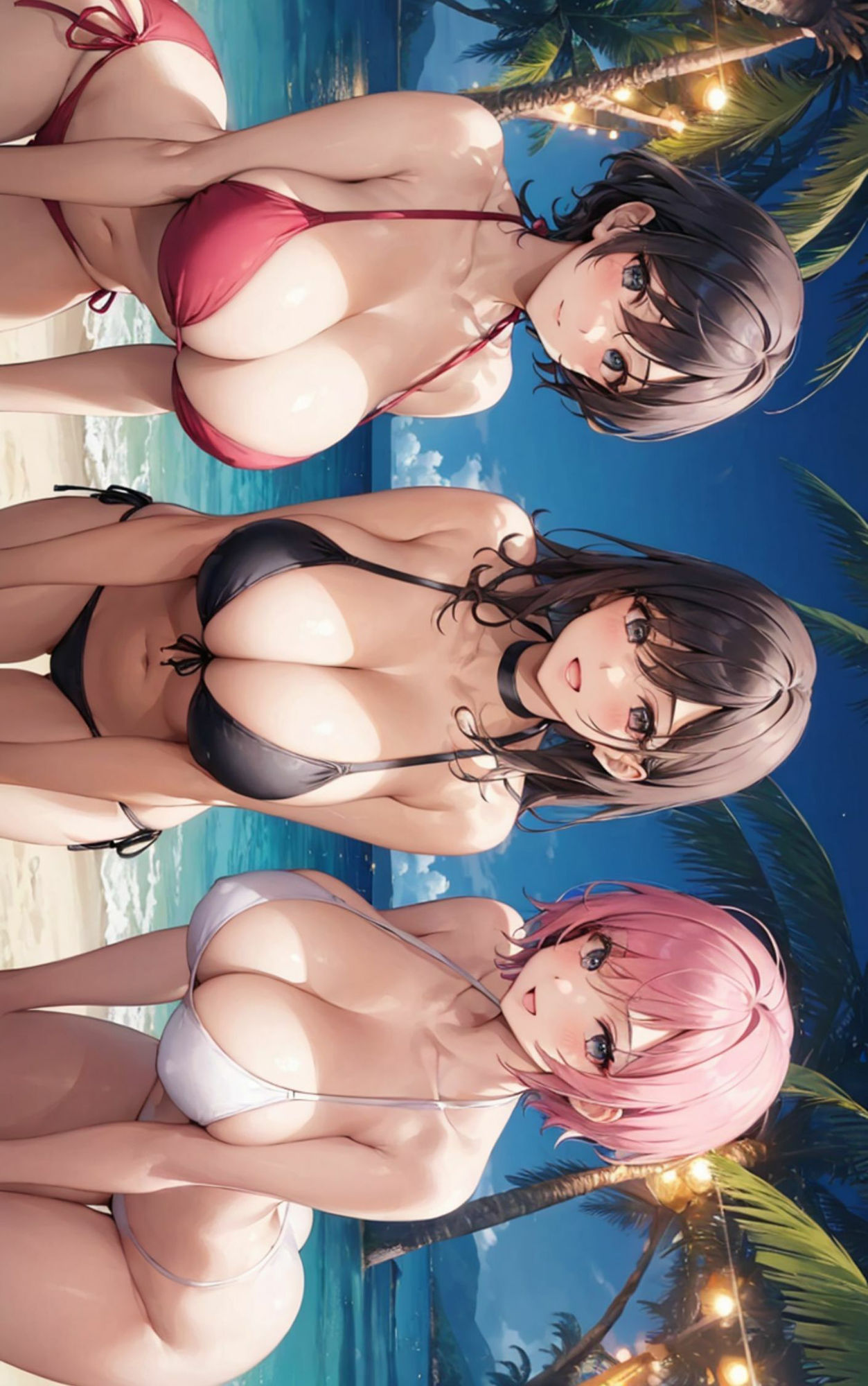 サンプル画像1:ビーチハーレム2(1der満) [d_469439]