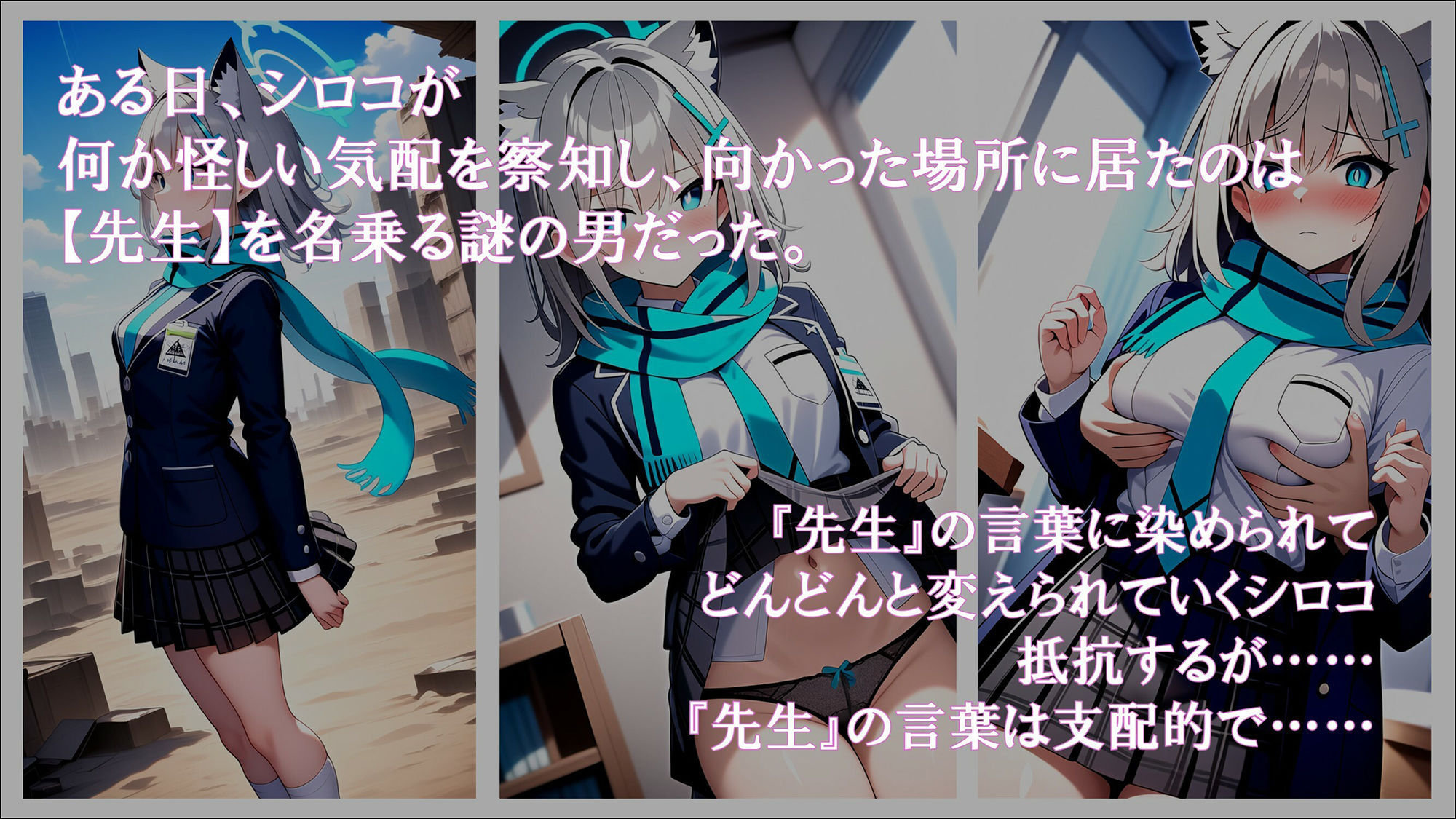 サンプル画像1:【小説版】日常が『先生』に浸食された日 シロコ編(ほしあかりワークス) [d_470335]