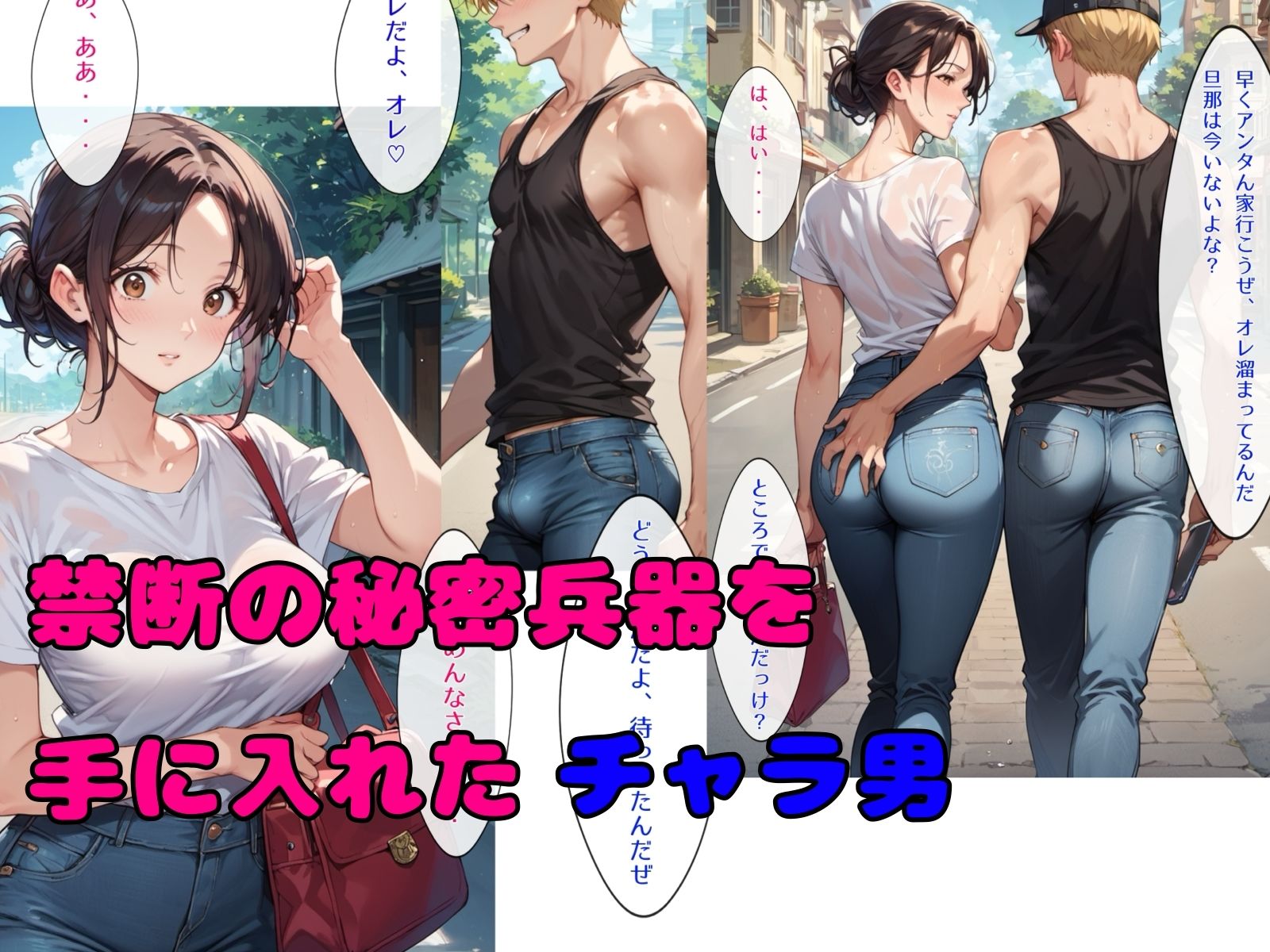 サンプル画像1:チャラ男の人妻お宅訪問(bbの部屋) [d_470548]