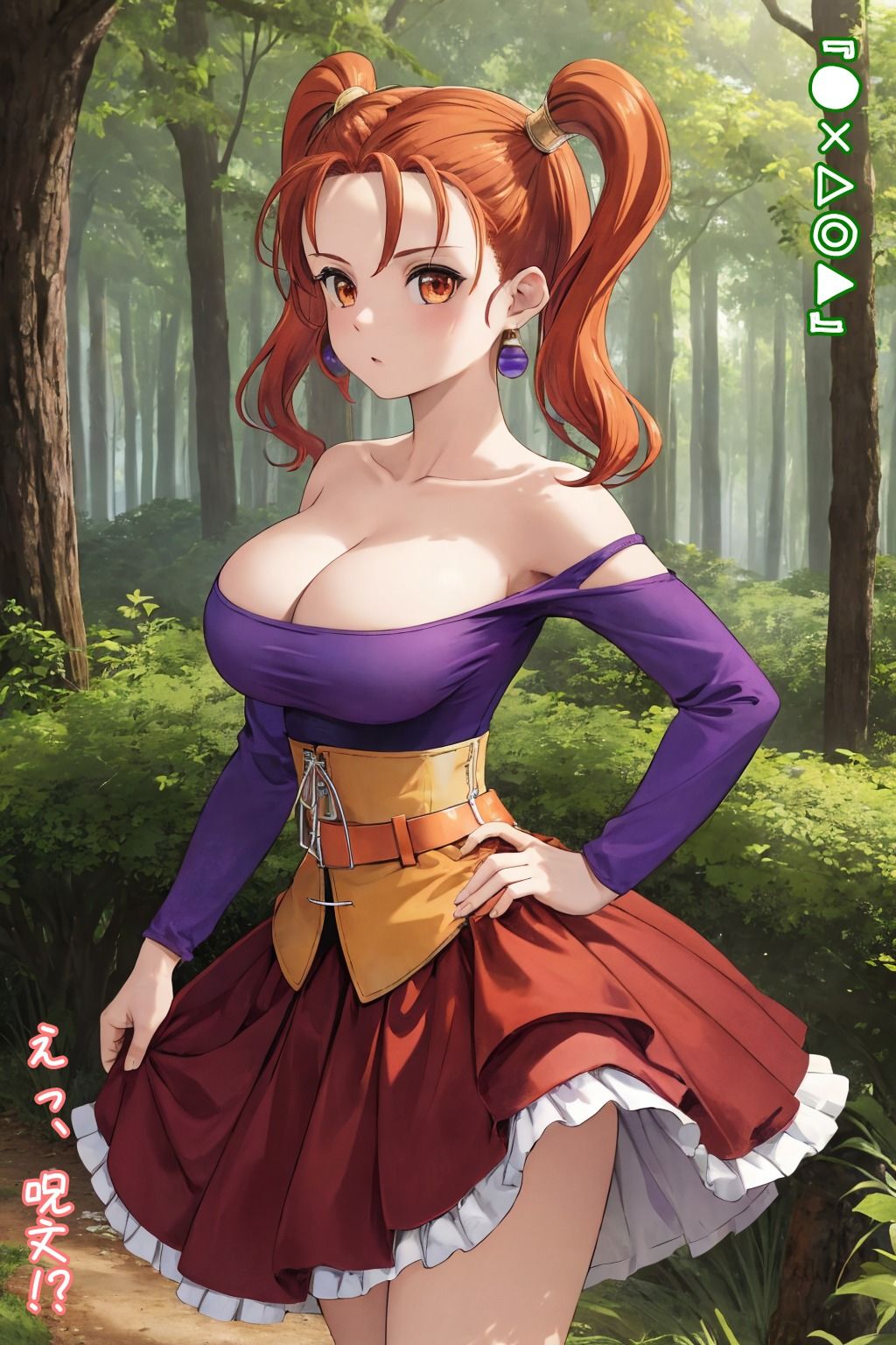 サンプル画像1:ゼシカがマモノの呪文で淫乱化！通りかかったショタに襲い掛かり痴女筆下しSEX！(アトリエわたあめ) [d_470840]