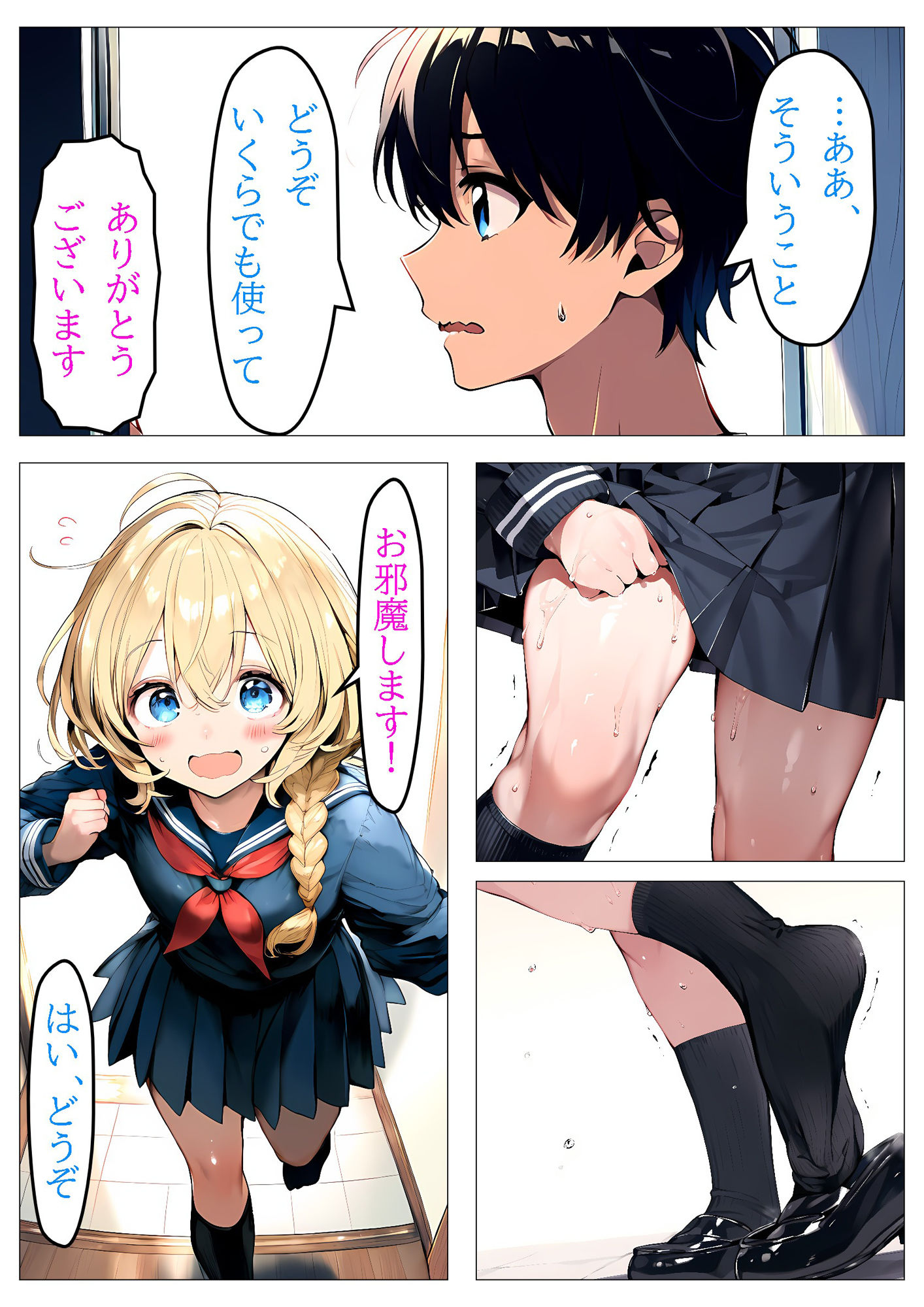 サンプル画像5:あなたの部屋のおトイレ貸してください！〜ただし間に合わないものとする〜(しるしみつぎ) [d_471070]