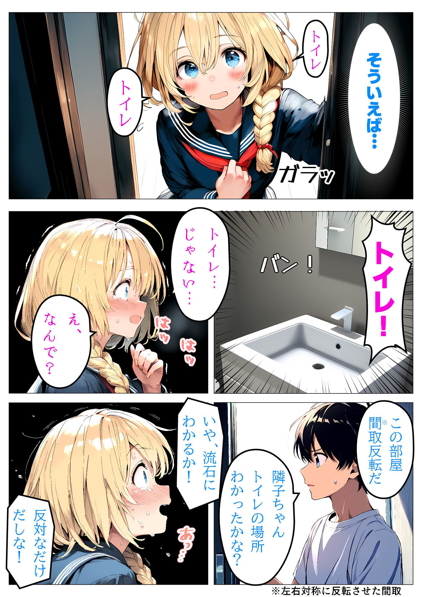 サンプル画像6:あなたの部屋のおトイレ貸してください！〜ただし間に合わないものとする〜(しるしみつぎ) [d_471070]
