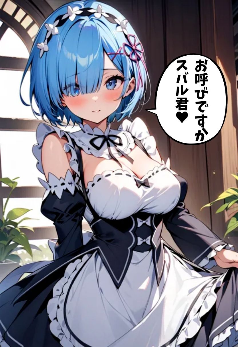 サンプル画像1:同居人のレムと種付けセックス(れじぇんど☆がーるず) [d_471155]