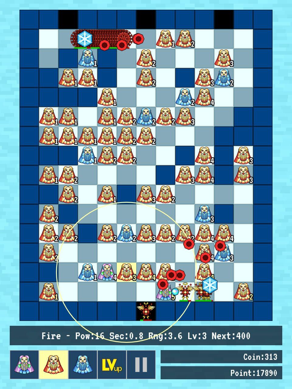 サンプル画像3:HTML5とJavaScriptで作る タワーディフェンス 全コード(るてんのお部屋) [d_471378]