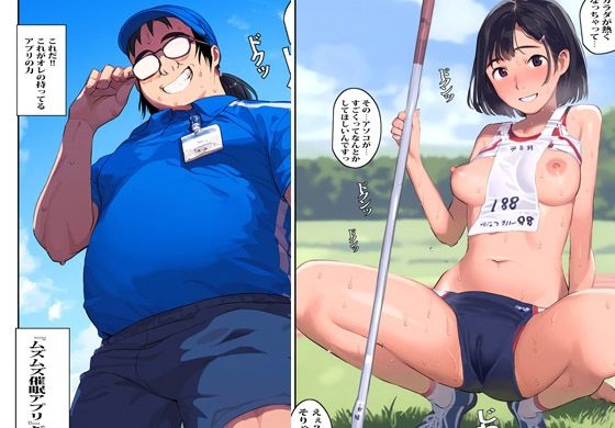 サンプル画像5:グラウンドにいた棒高跳びガールを催●アプリで即カノジョ化しました(まんまるまりん) [d_471465]