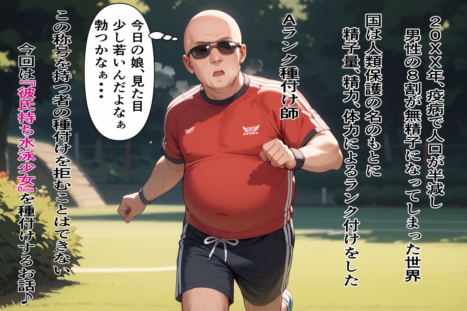 サンプル画像1:種付けおじさんは人類を救いたい 水泳少女孕ませ編(AIシコリえっち) [d_471676]