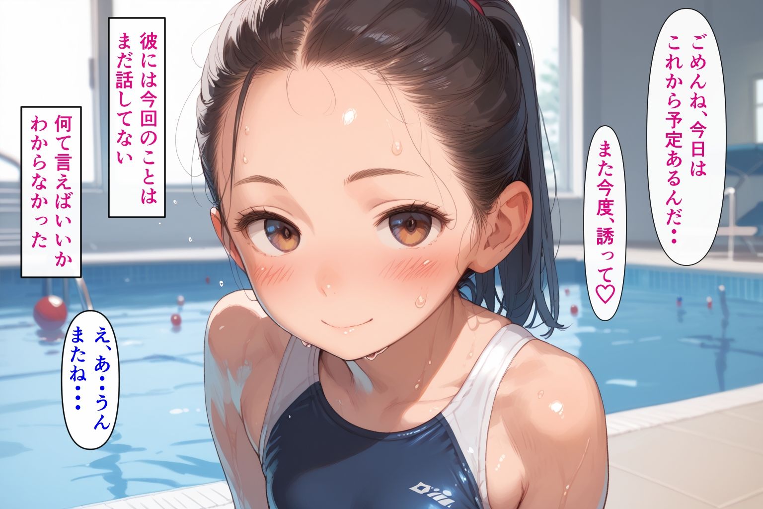 サンプル画像4:種付けおじさんは人類を救いたい 水泳少女孕ませ編(AIシコリえっち) [d_471676]