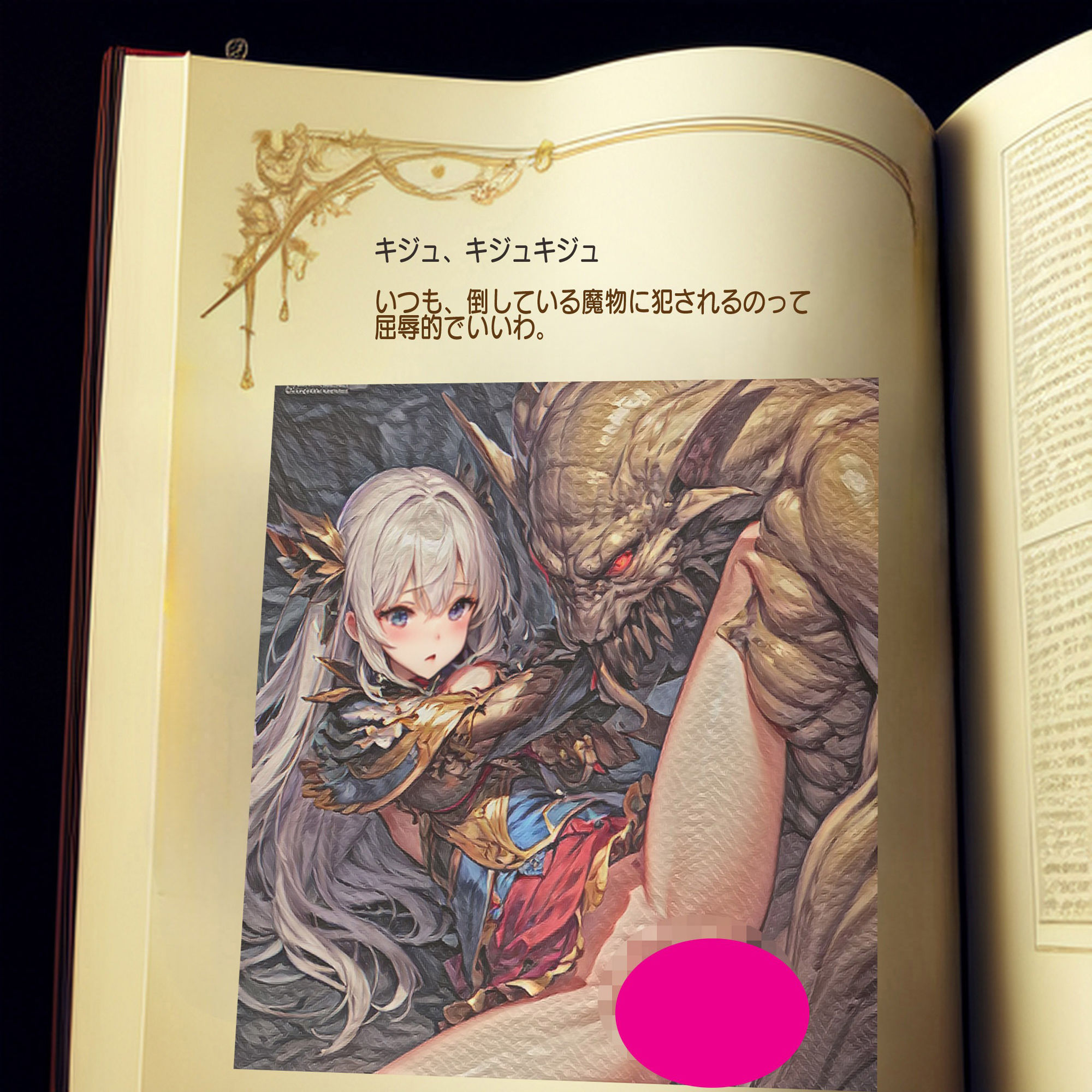 サンプル画像4:性欲ダンジョン 魔獣・冒険者の宴げ(闇妖精) [d_471684]