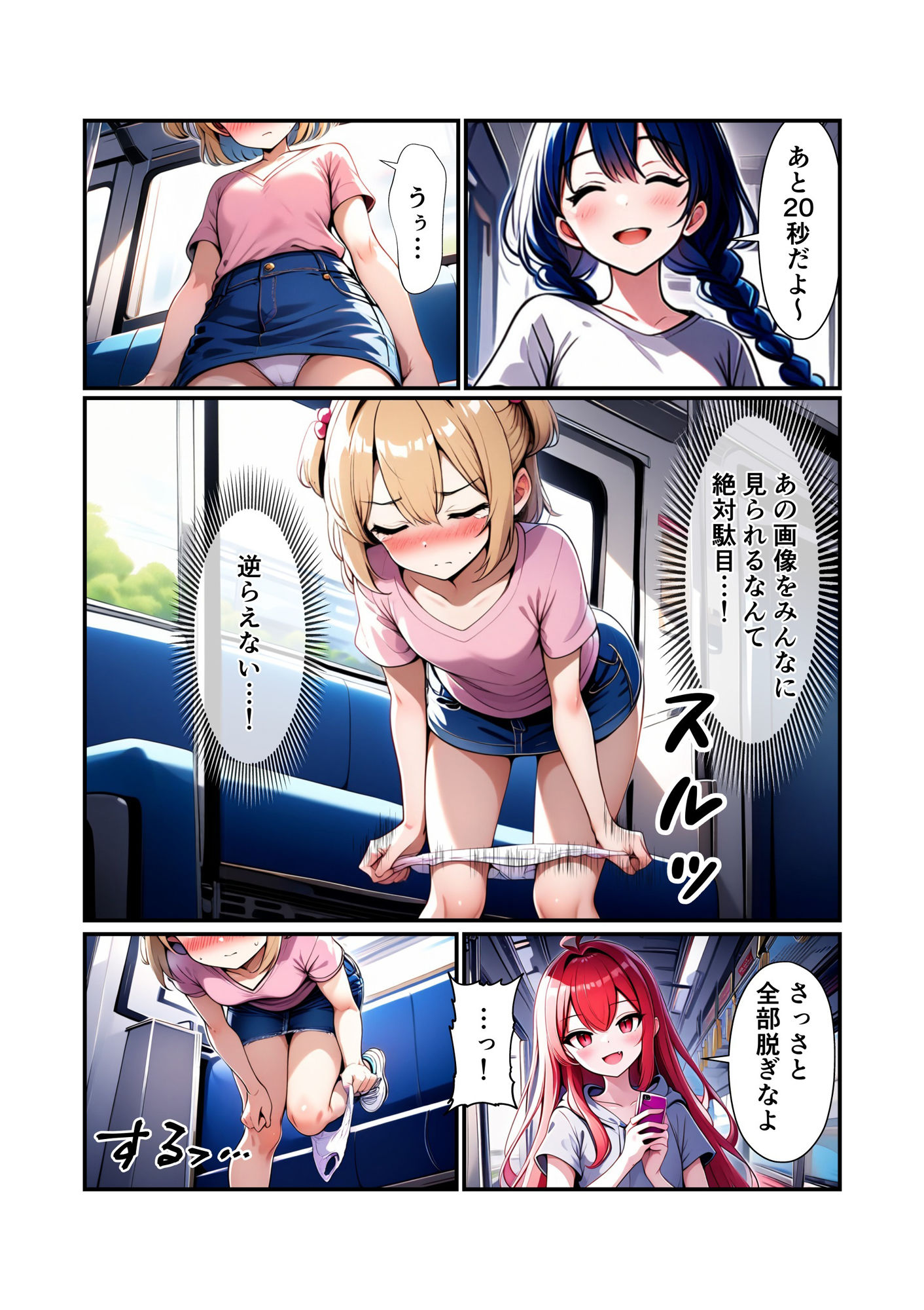 サンプル画像1:海代悠帆の露出災難4(朝露まほし) [d_471854]