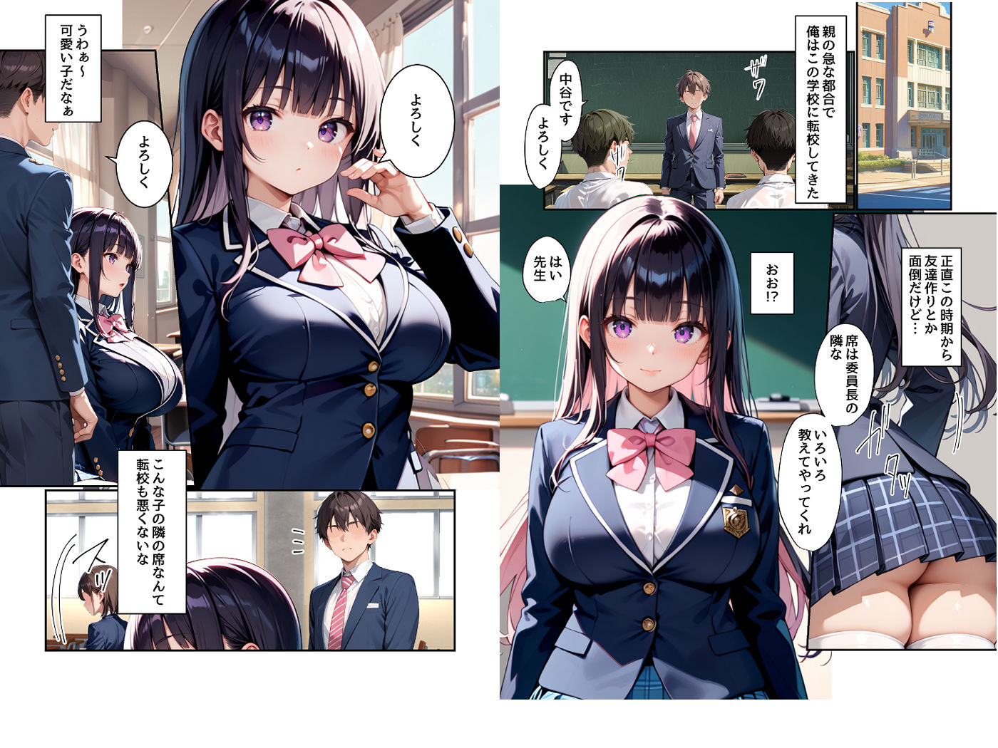 サンプル画像1:真面目な委員長がこっそりオナニーしてたから襲ったら簡単に快楽堕ちした(もぎたてπ) [d_471928]