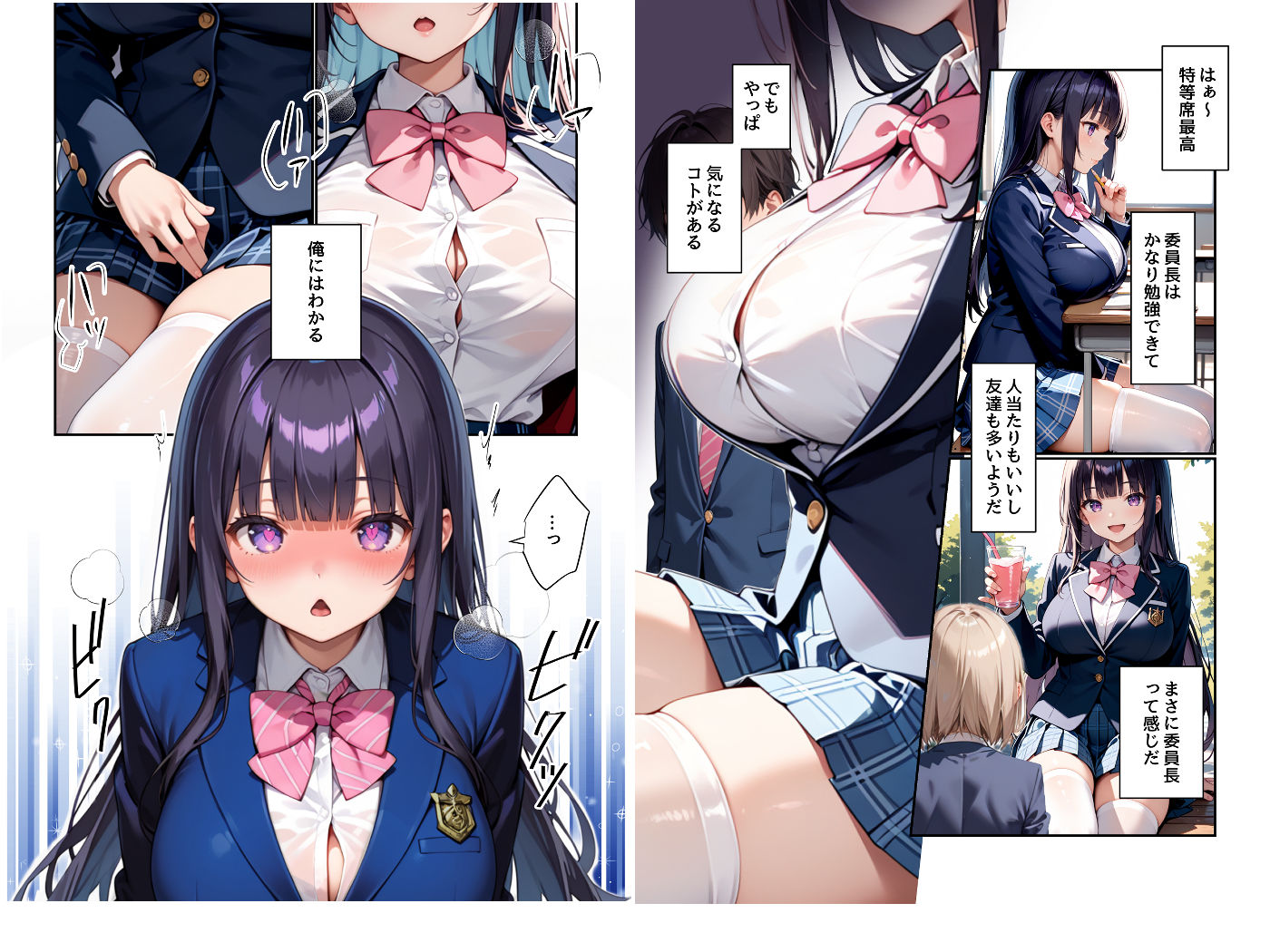 サンプル画像3:真面目な委員長がこっそりオナニーしてたから襲ったら簡単に快楽堕ちした(もぎたてπ) [d_471928]