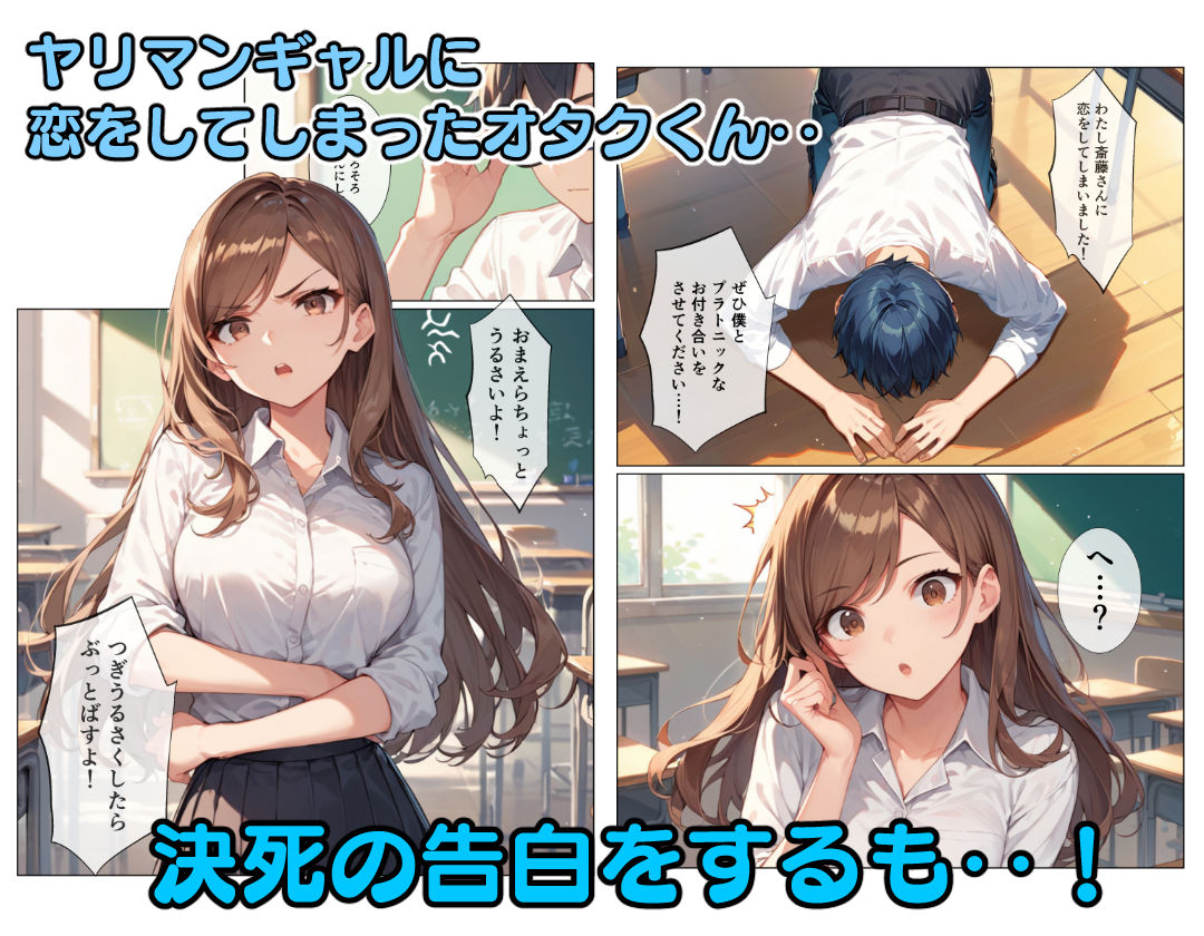 サンプル画像1:ヤリマンギャルとオタクくん(こなまく) [d_473138]