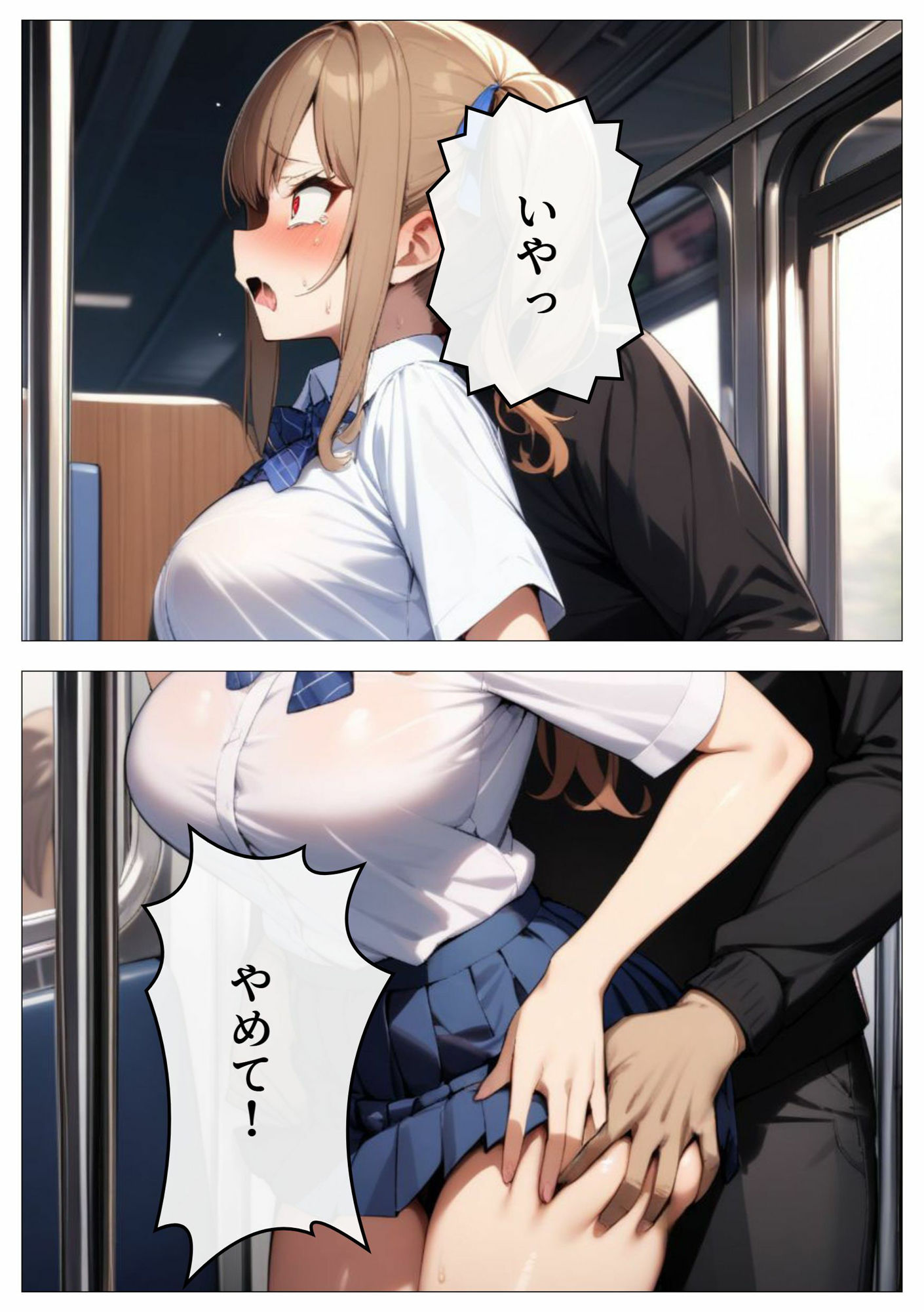 サンプル画像6:号泣！痴●電車〜ギャル編〜(アリスのおもちゃ箱) [d_473791]