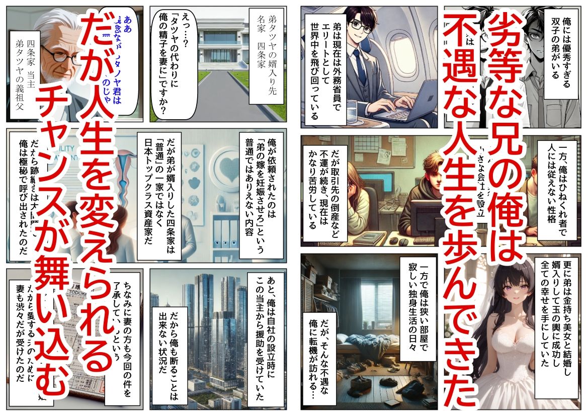 サンプル画像1:弟の巨乳で生意気な人妻に、代理で種付けしてやる(ハマダ殿下(旧名：花田猊下)) [d_473878]