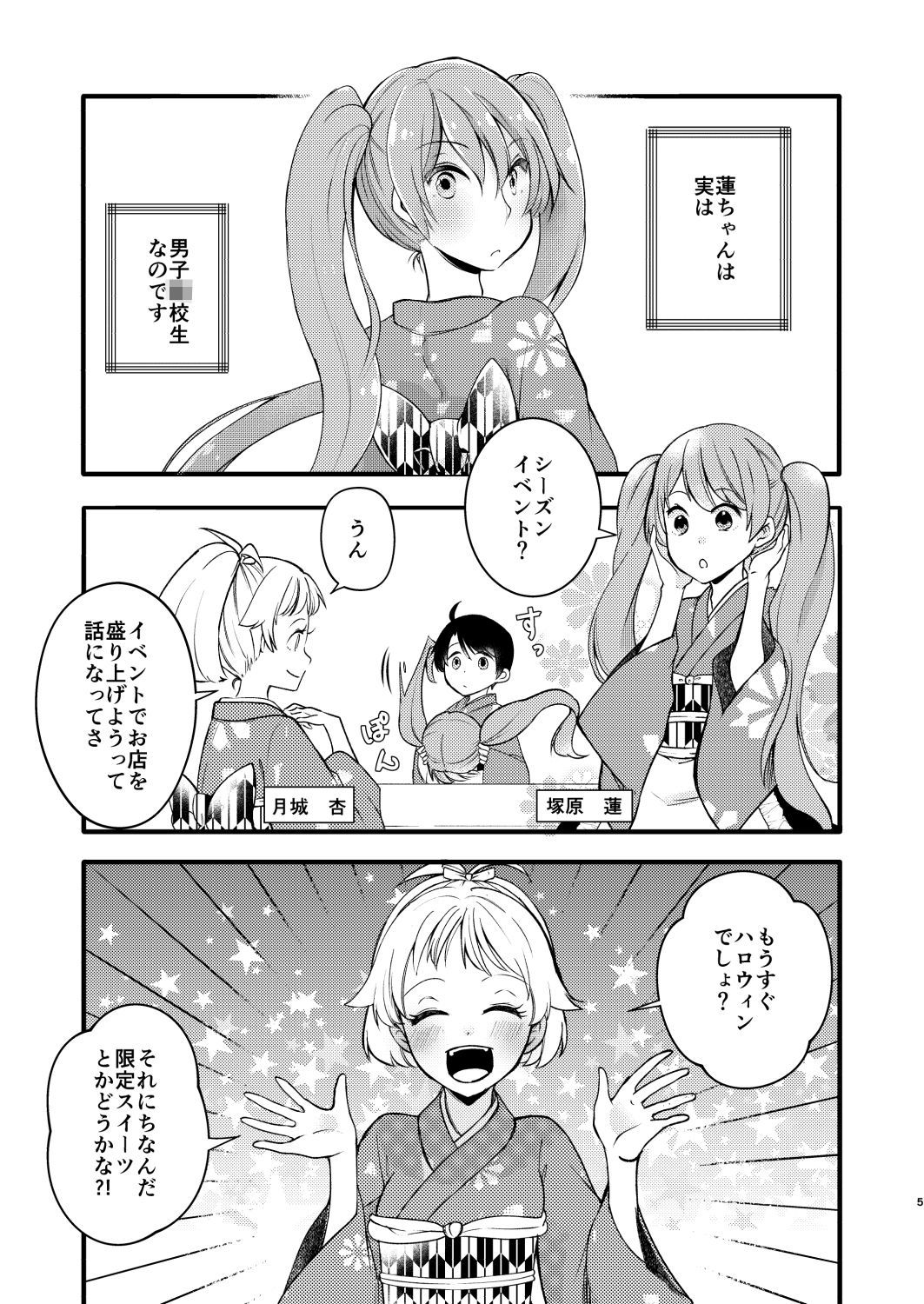 サンプル画像2:バイトを始めたら女装させられた話2(Anapa) [d_474480]