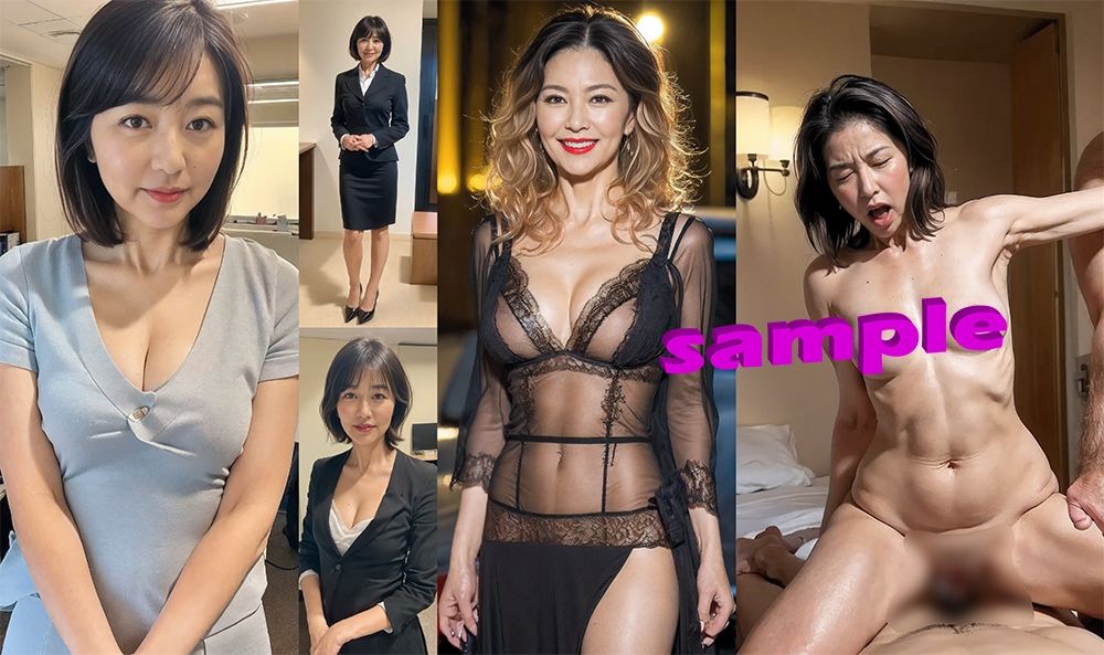 サンプル画像2:【AI】OLのいけない副業 ‘セックスワーカー’(熟女コレクション) [d_475561]