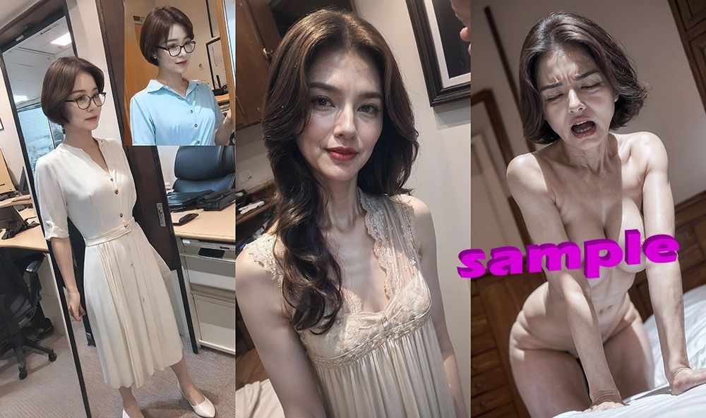 サンプル画像3:【AI】OLのいけない副業 ‘セックスワーカー’(熟女コレクション) [d_475561]