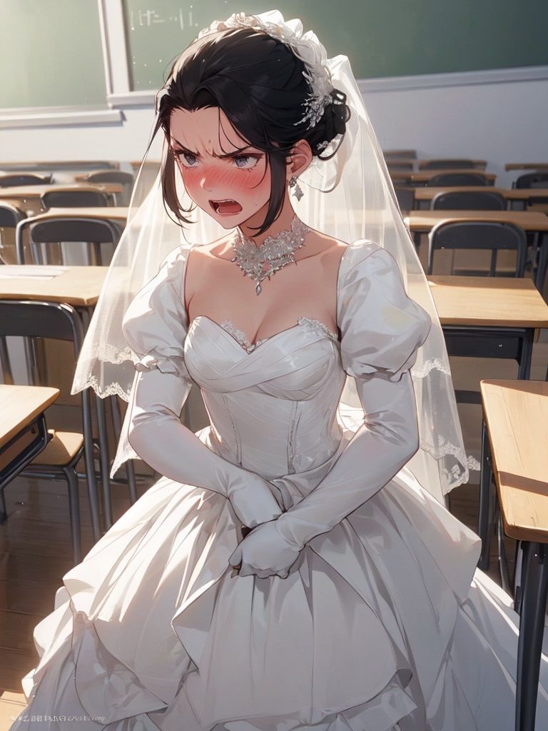 サンプル画像6:100円画集「ウェディング・ドレスパニック！新郎新婦にされた男たち、体験版＋おまけ」(真城のソフトハウス) [d_476399]