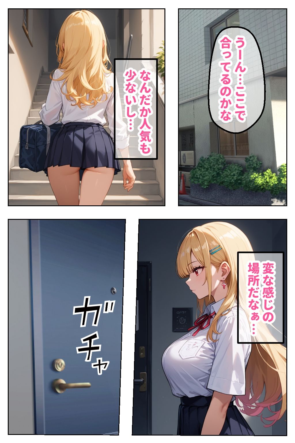 サンプル画像3:見た目ギャル、中身清楚が堕ちるまで 4NTR編(官能マンガ2D（地味娘、ギャル）) [d_478184]