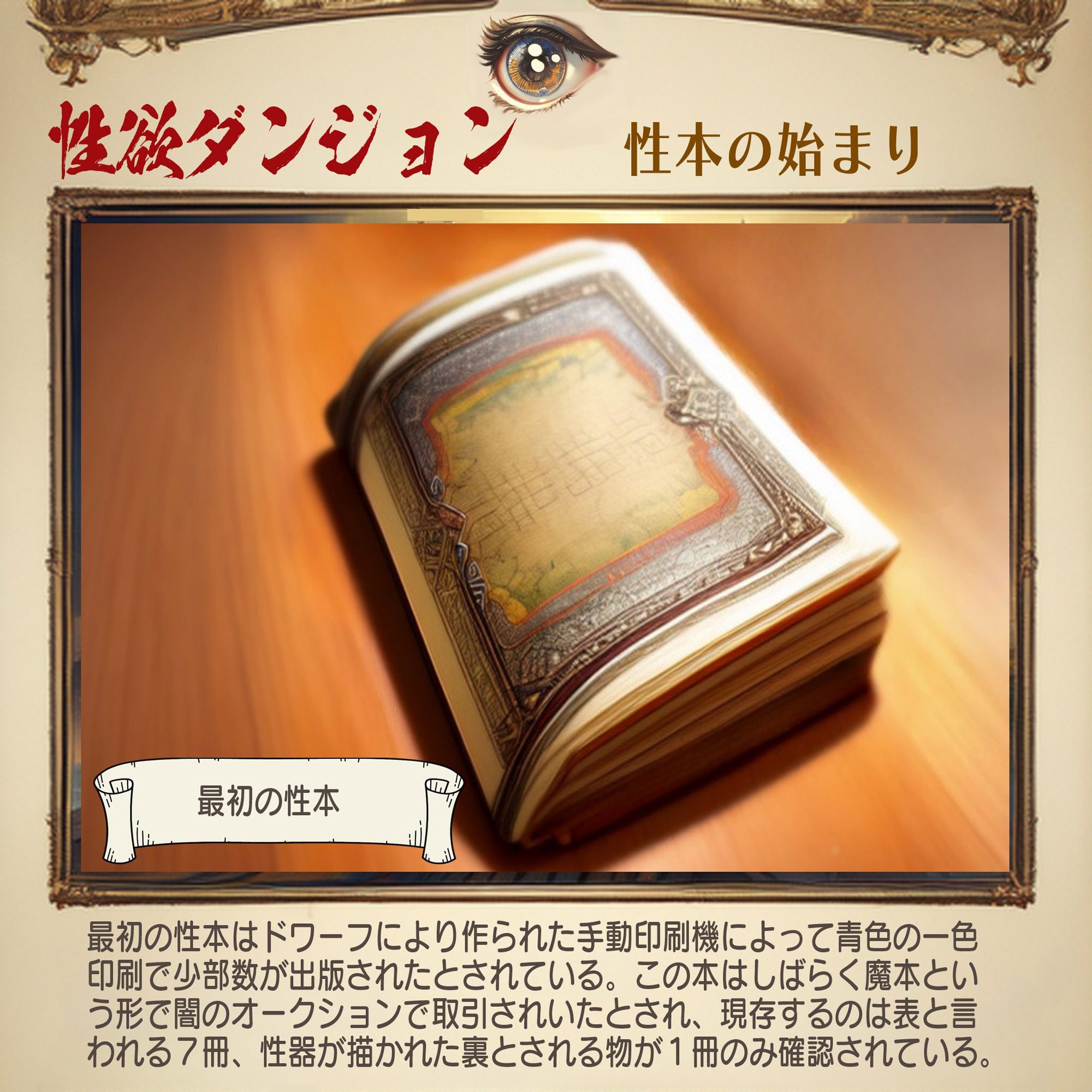 サンプル画像2:性欲ダンジョン 性本の始まり(闇妖精) [d_480623]