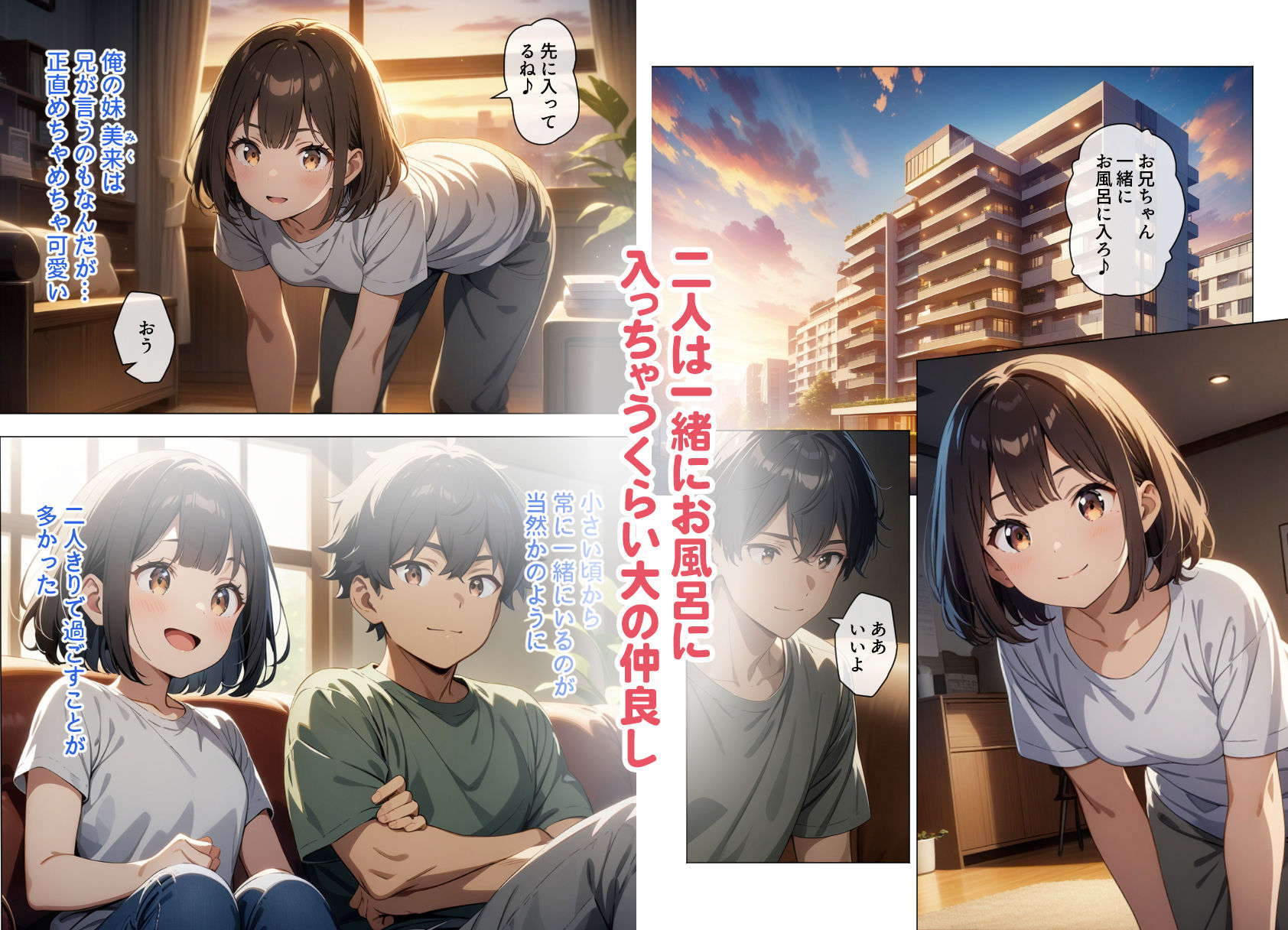 サンプル画像5:お風呂で発情した可愛い妹に俺の童貞を捧げた(もへもへ) [d_480923]