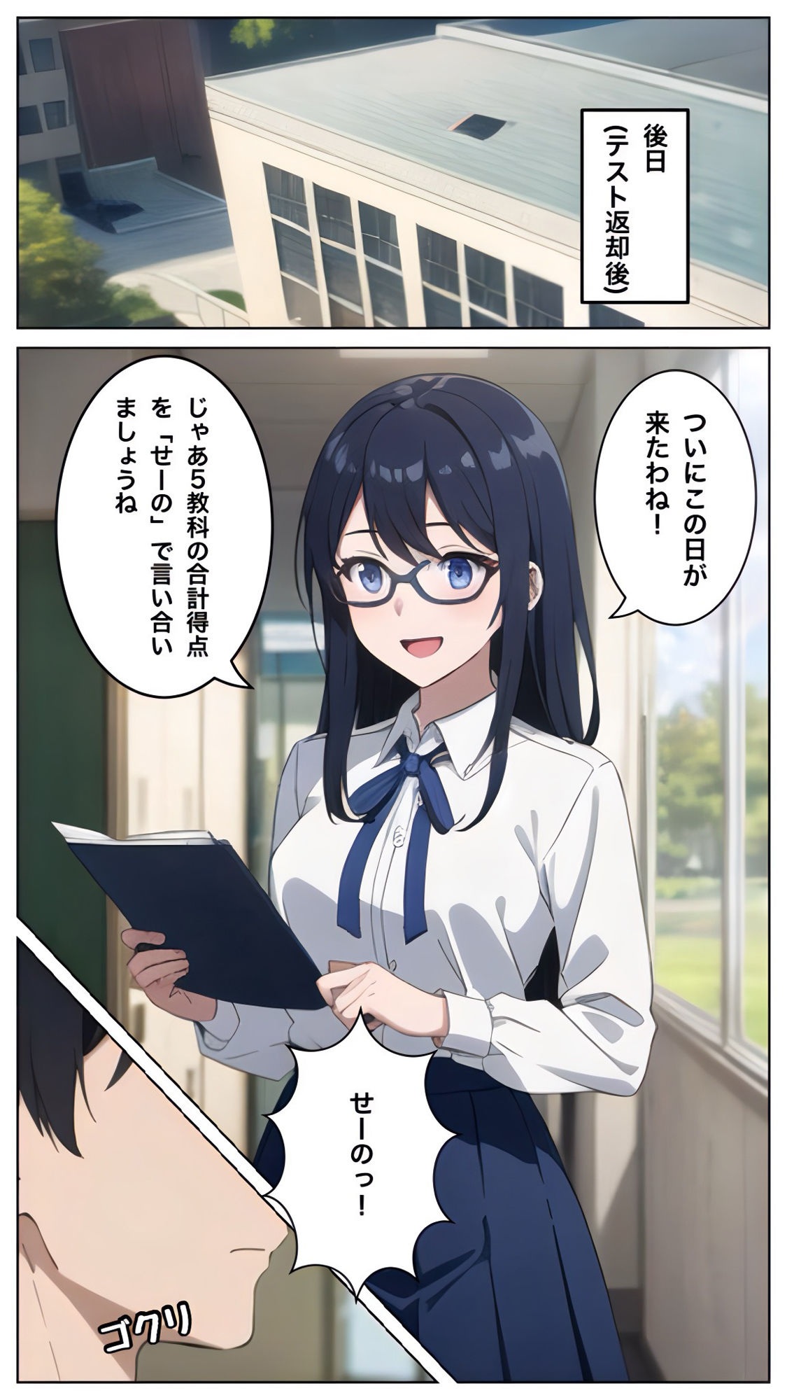 サンプル画像5:清楚なガリ勉美女にテストで勝ったからヤリたい放題した結果(コノコモアノコモ) [d_481099]