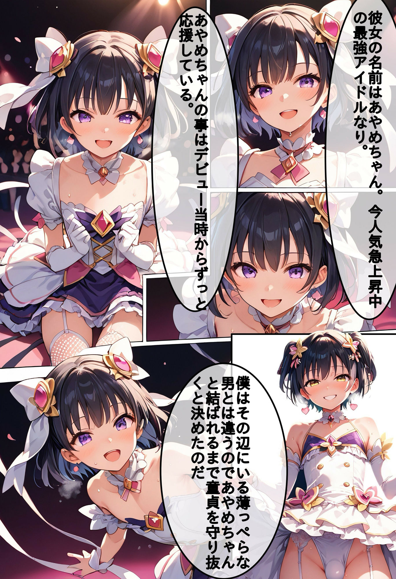 サンプル画像3:女の子のフリをしてファンを騙す性悪な男の娘アイドルは僕のおち〇ぽでわからせてやるのだ(スタープロダクション☆) [d_481173]