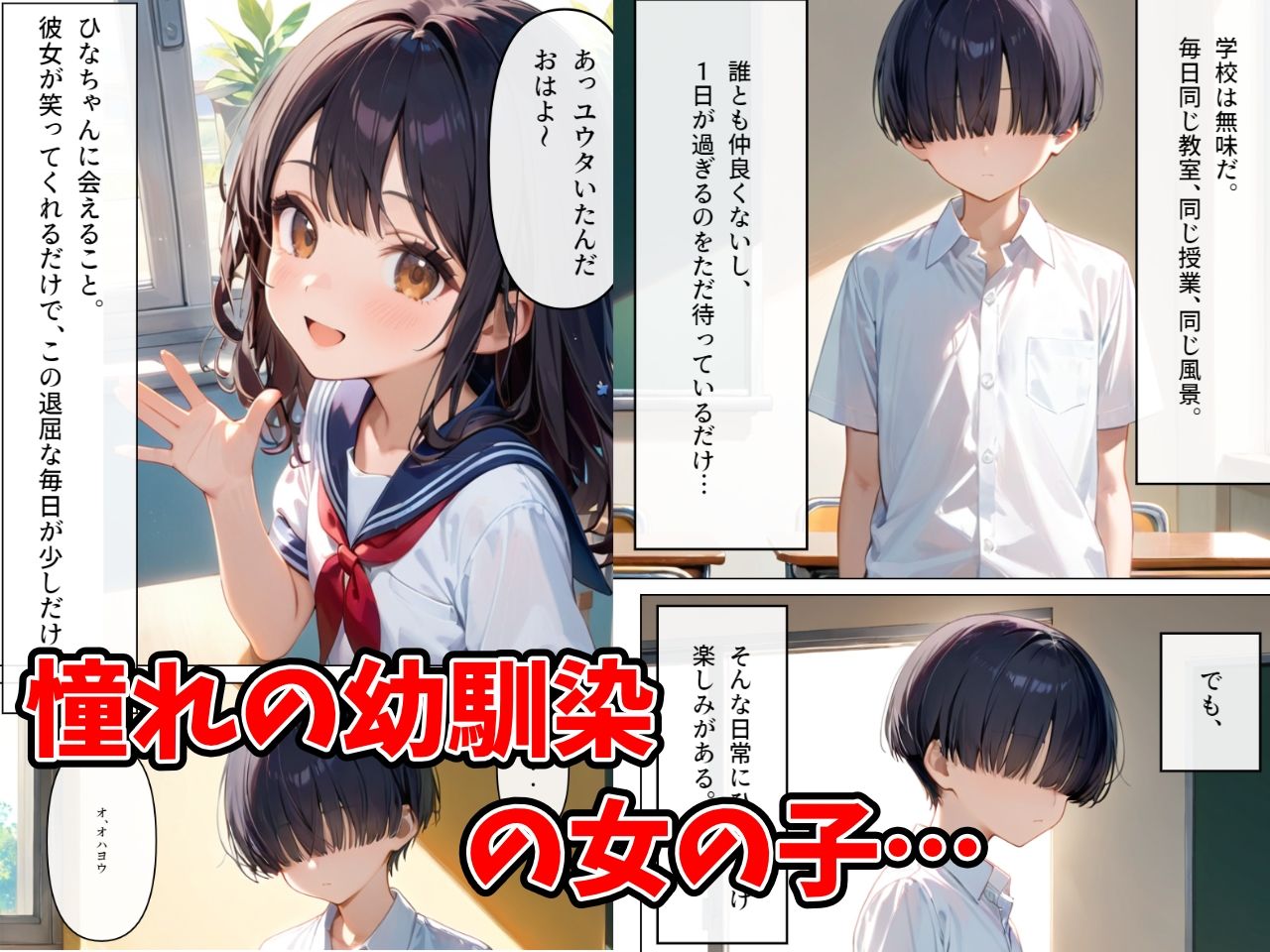 サンプル画像3:僕の幼馴染が知らないおっさんに抱かれまくっていた…(AIkiすたじお) [d_481736]