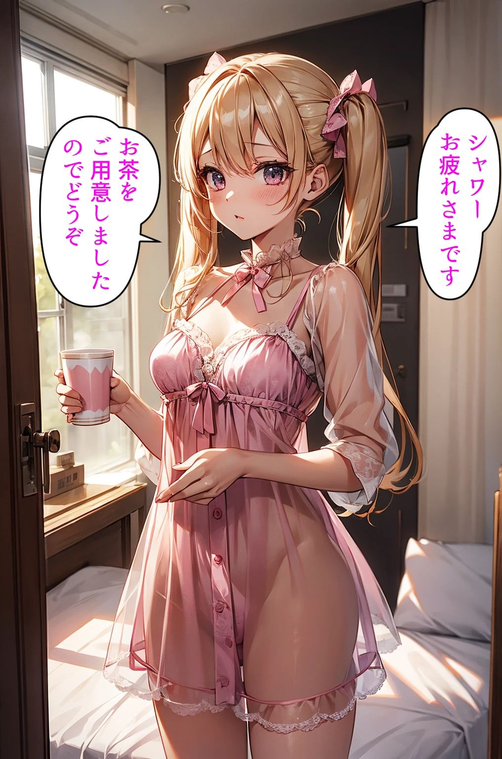 サンプル画像3:メンズエステでいいことしちゃう？6〜自己肯定感の低い金髪ツインテール〜(フォーチュンヒル) [d_482184]