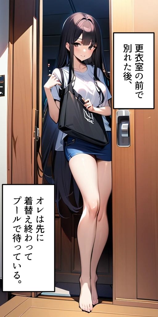 サンプル画像2:ぼっちの先輩にサークル勧誘された2  流行りのぷーるでデートの巻(フォーチュンヒル) [d_482796]