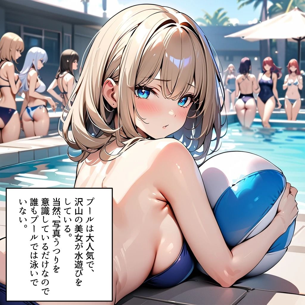 サンプル画像3:ぼっちの先輩にサークル勧誘された2  流行りのぷーるでデートの巻(フォーチュンヒル) [d_482796]