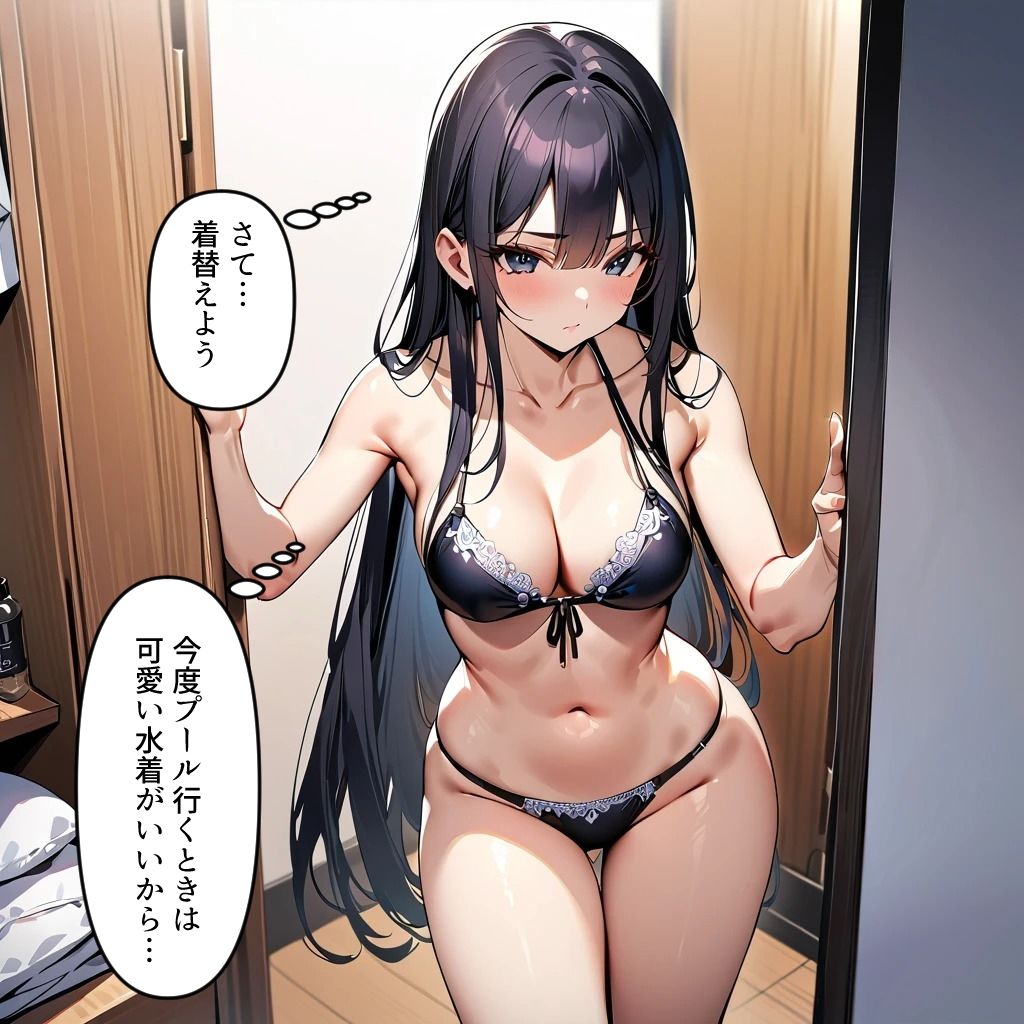 サンプル画像3:ぼっちの先輩にサークル勧誘された4  先輩の水着試着に付き合うの巻(フォーチュンヒル) [d_482801]