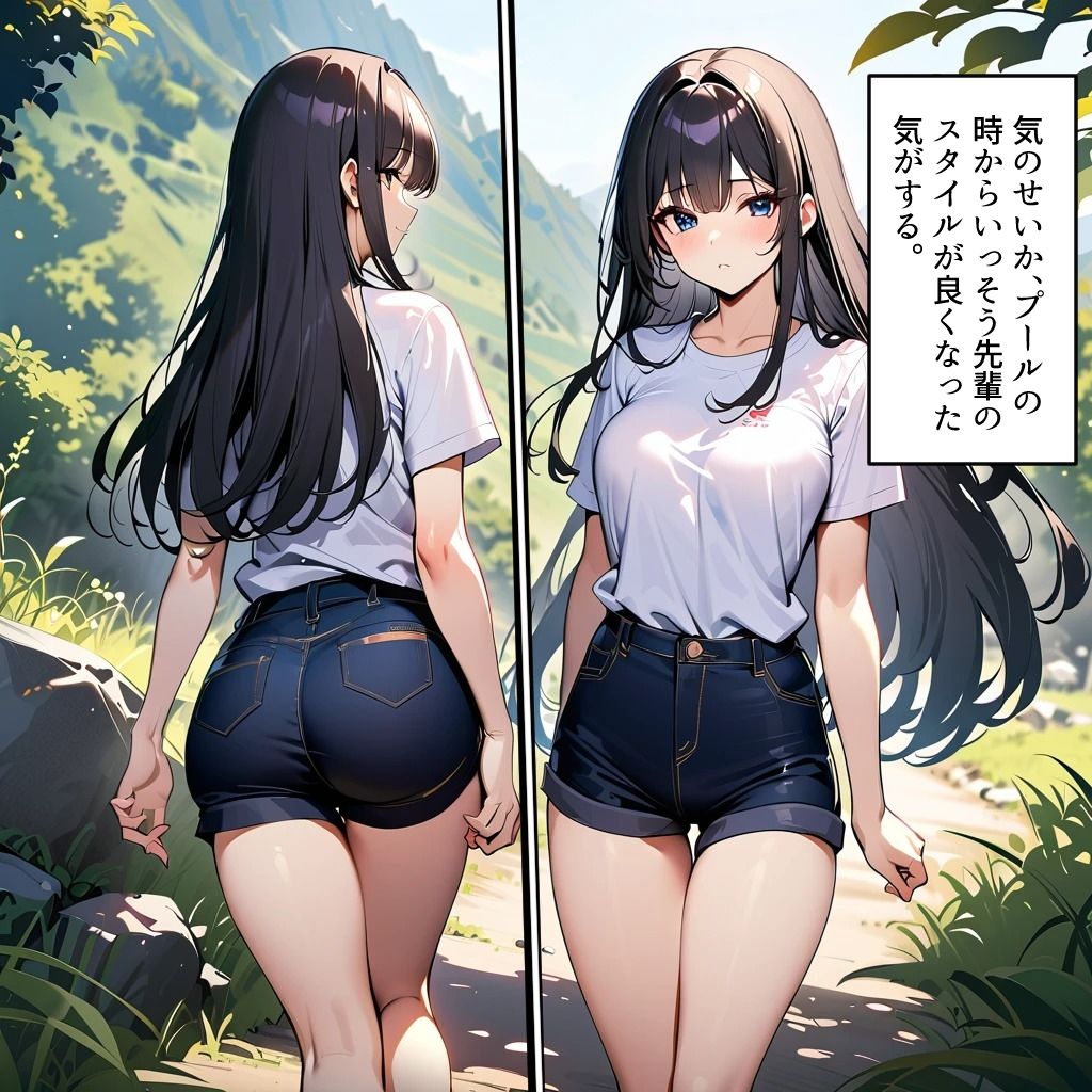 サンプル画像4:ぼっちの先輩にサークル勧誘された7  先輩と薄着ハイキングの巻(フォーチュンヒル) [d_482816]