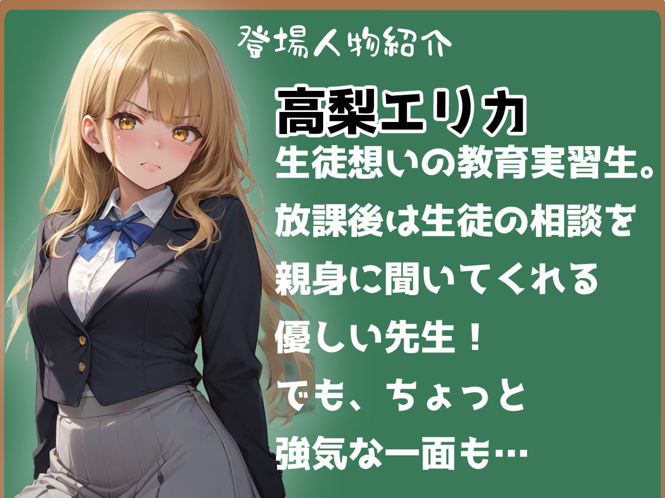 サンプル画像1:強気な教育実習生が生徒に孕まされる話(もみまんが) [d_482942]