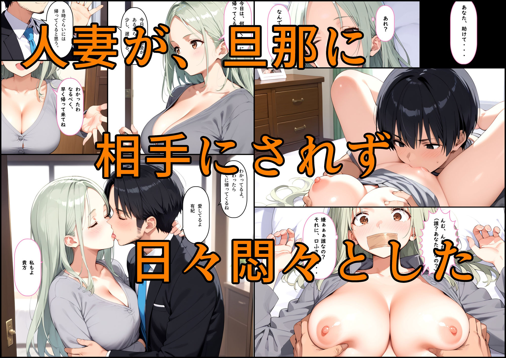 若妻が青年に脅されての画像1
