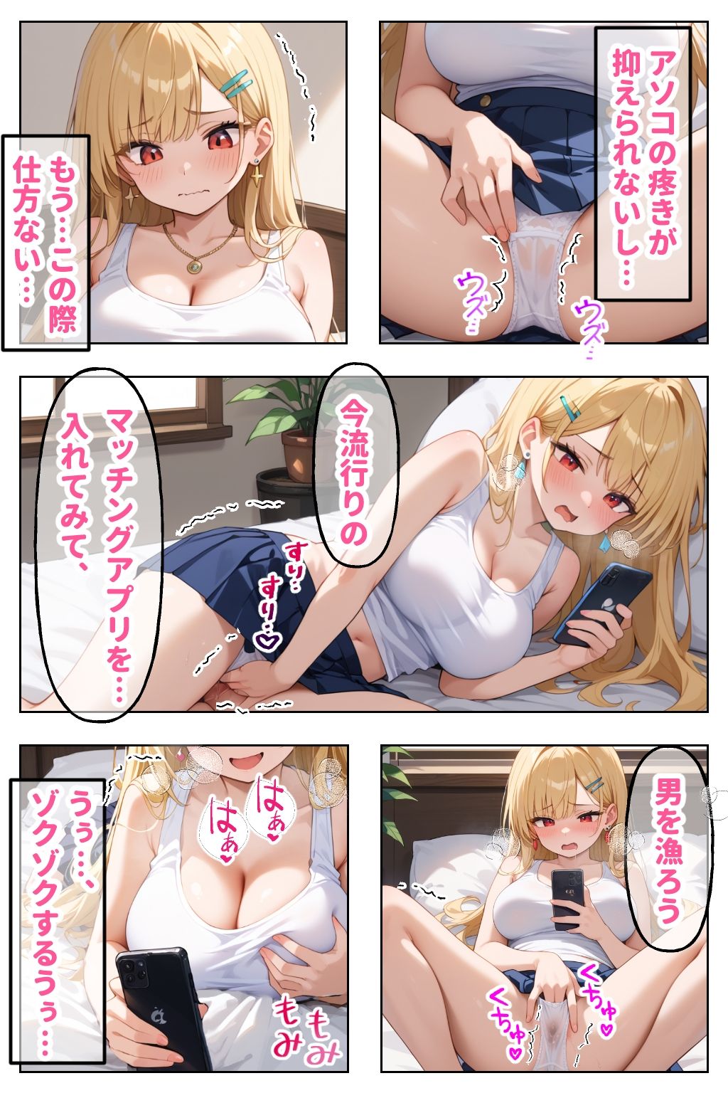 サンプル画像2:見た目ギャル、中身清楚が堕ちるまで 5マッチングアプリ編(官能マンガ2D（地味娘、ギャル）) [d_485948]