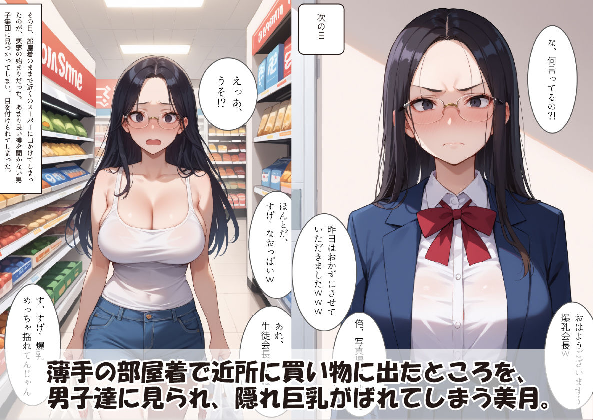 サンプル画像3:生徒会長「斉藤美月」の受難(影愛産業) [d_486514]