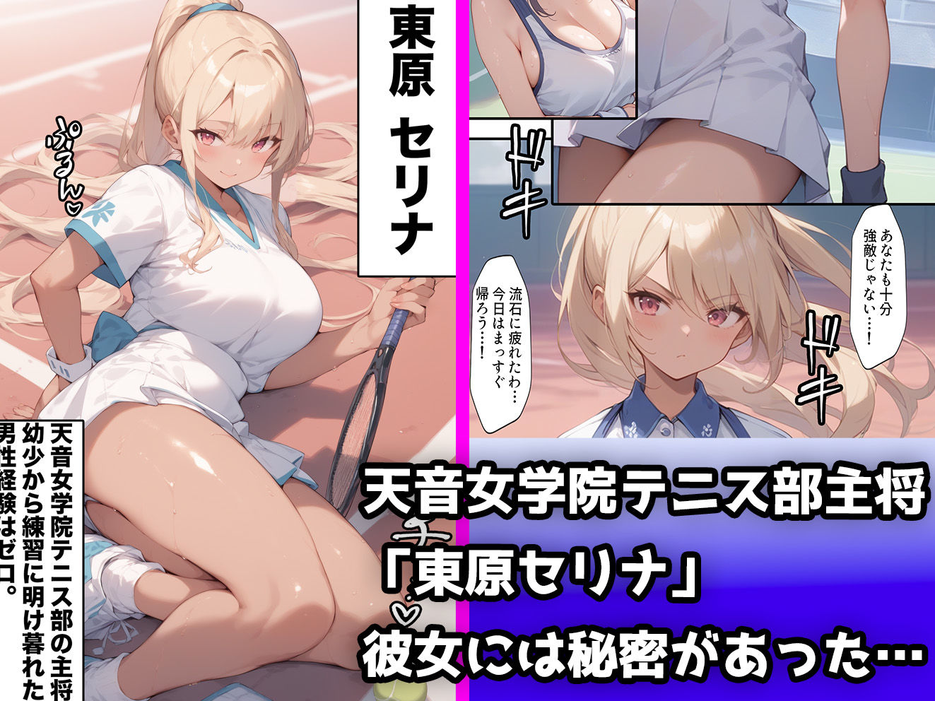 サンプル画像1:隠れてオナっただけなのに〜ロッカーでキモおじに襲われるテニス部ちゃんの話〜(aiもみむ出版) [d_488374]