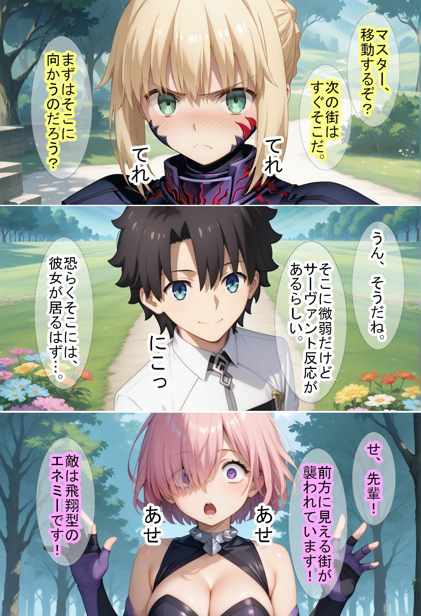 サンプル画像4:【F〇Oの世界に入ってしまったら？】〜女サーヴァントにエロい事し放題だった件〜 2(魔術師プロトン2D) [d_488865]