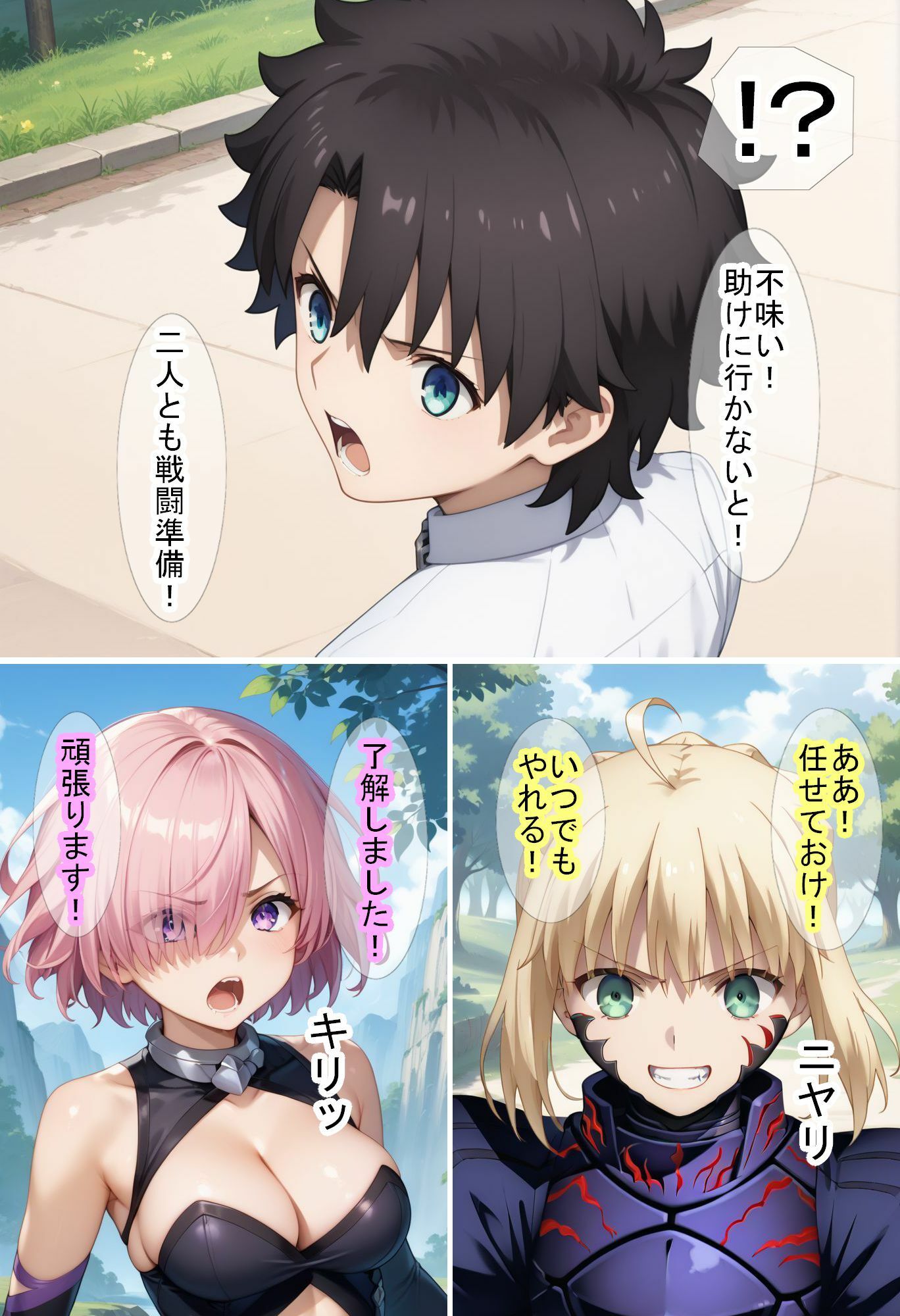 サンプル画像5:【F〇Oの世界に入ってしまったら？】〜女サーヴァントにエロい事し放題だった件〜 2(魔術師プロトン2D) [d_488865]