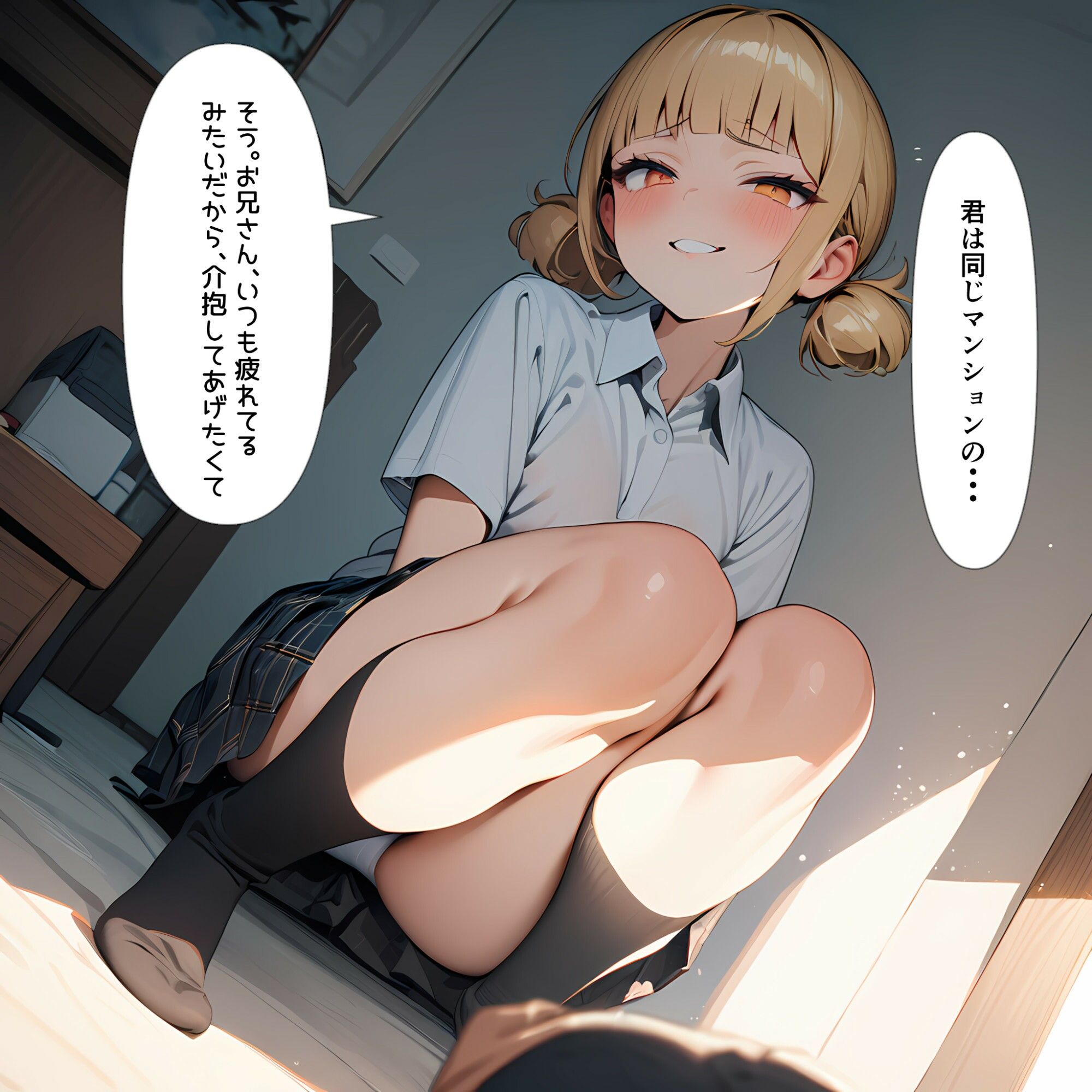 サンプル画像5:同じマンションに住むギャルJKに監禁された話(電脳戯画) [d_489021]