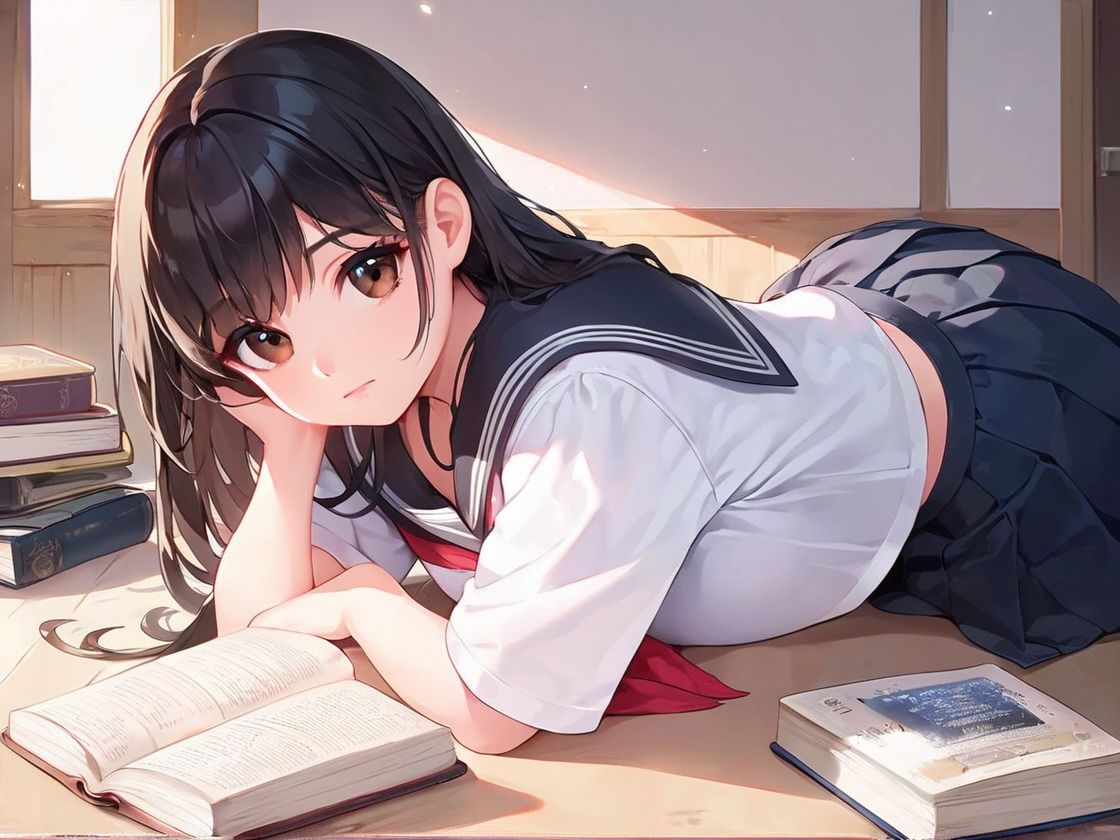 サンプル画像1:大人しい図書委員になら、何してもバレないだろう！先生と生徒で、犯しまくる毎日？(抜けるAK出版) [d_489201]