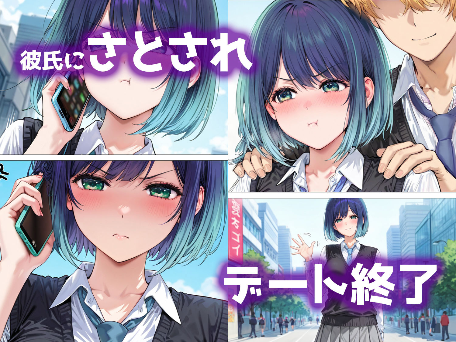 サンプル画像2:〇〇からの着信 デート没収・分からせレッスン(AI魔法おじさん) [d_489441]