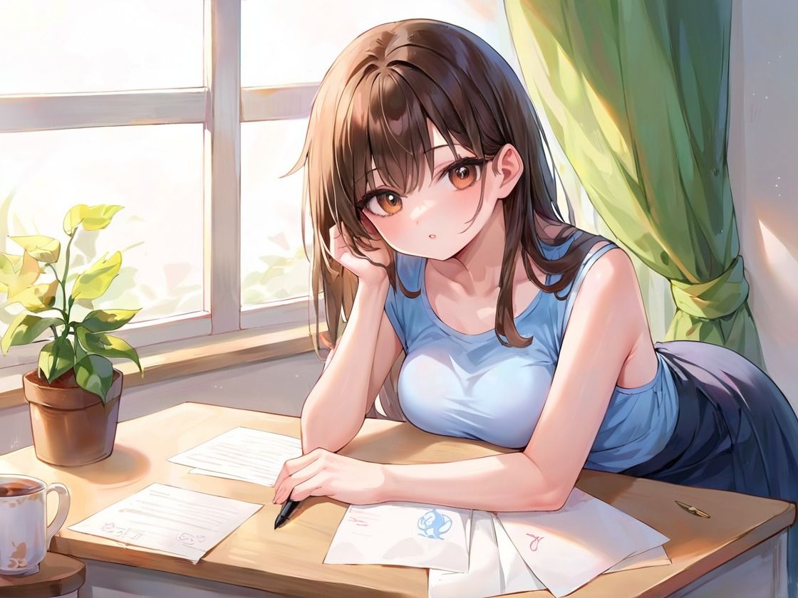 サンプル画像1:家庭教師の彩花先生に、両親の居留守中にしごかれまくる？(抜けるAK出版) [d_489689]