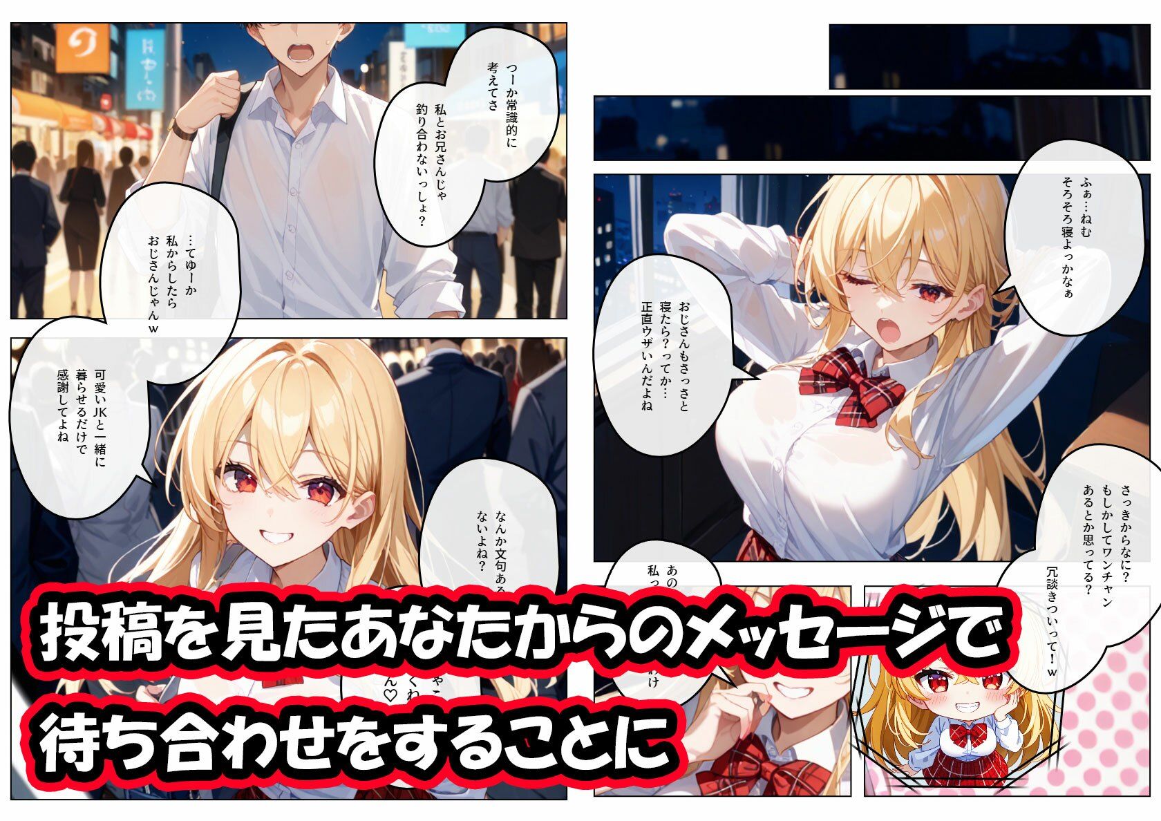 サンプル画像2:【コミック版】生意気神待ちギャルJKの強●中出し同棲性活〜わからせオナホ化計画〜(ちゃんとぴ発電所) [d_490032]