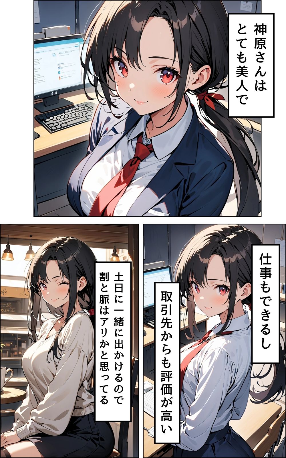 サンプル画像1:【NTR本】僕の先輩が、取引先の部長にNTRされてしまいました(NTR出版) [d_490571]